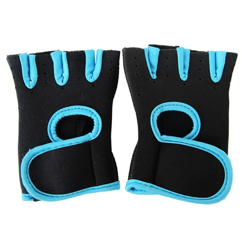 Горячая Тяжелая атлетика половина пальцев тренировочные перчатки фитнес тренажерный зал Велоспорт спортивные перчатки