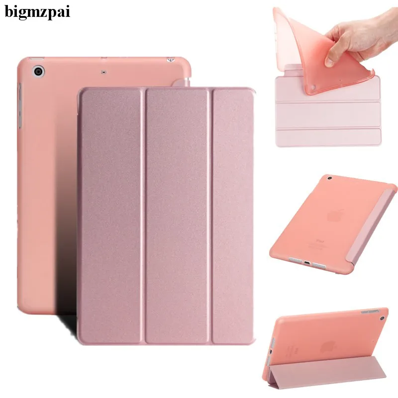 Простой кожаный чехол серии для iPad mini 1 2 3 Tablet Tri-fold Smart Ultra Slim прозрачная задняя