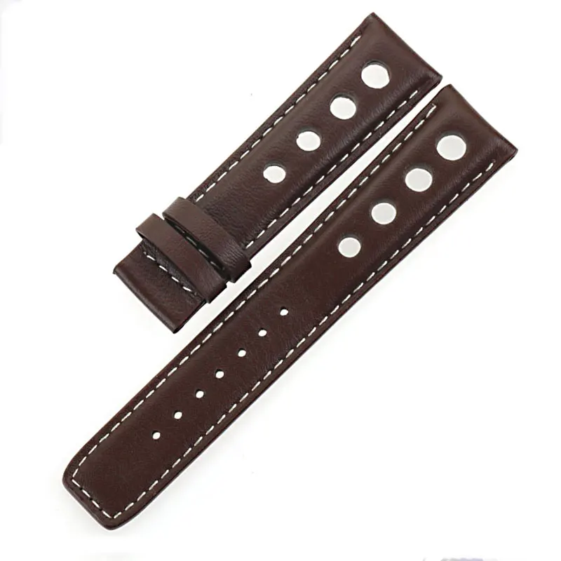Мужской ремешок ISUNZUN для часов Tissot 1853 T044 PRS516 T91 T021 20 мм специальный черный кожаный