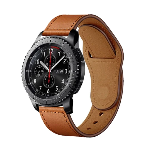 20/22 мм ремешок для samsung galaxy watch S3 frontier 46 мм 42 мм active 2 huawei watch gt 2 amazfit bip band настоящий кожаный браслет - Цвет ремешка: 5