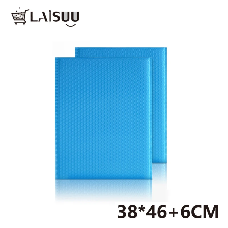 40 шт. 38*46 см синий co-экструдированная пленка клатч-конверт с пузырьками одежда экспресс-вакуумные пакеты для одежды утолщение