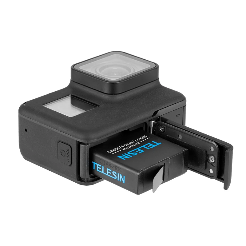 TELESIN 3 шт. перезаряжаемый резервный аккумулятор дополнительная батарея+ чехол для хранения Коробка для GoPro Hero 5 6 7 черный аксессуары для камеры