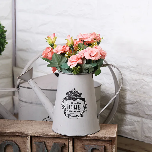 Vintage French Country Iron Flower Vase Fl Arrangement Barrel Vintage French Country Iron Flower Vase Fl Arrangement Barrel Story Creative Home Furnishing Decor