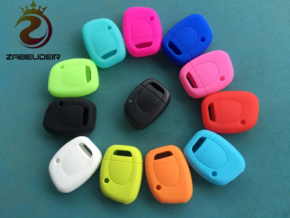 

Pusakieyy 1 BUTTON SILICONE CAR KEY COVER REMOTE SHELL CASE FOB For Renault TWINGO CLIO KANGOO MASTER VAUXHALL MOVANO HOLDER