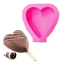 1 шт. сердце силиконовая форма для изготовления мороженого Форма для мороженого Кухня DIY Инструменты замороженный йогурт дети подарок на вечерние поставки