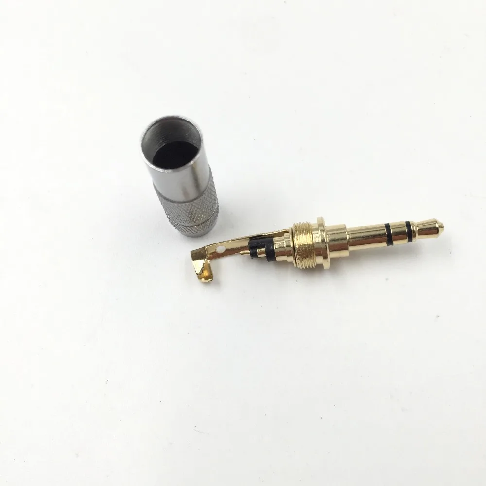 1 шт. 3,5 мм штекер аудио разъем 3 полюсная позолоченная вилка адаптер для наушников Разъем для DIY стерео гарнитура наушники для ремонта