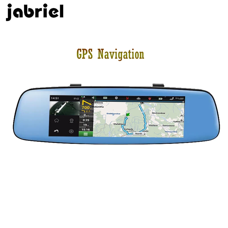 Зеркало заднего вида Jabriel Android 4G 8 &quot ADAS DVR Full HD 1080P GPS навигация двойная