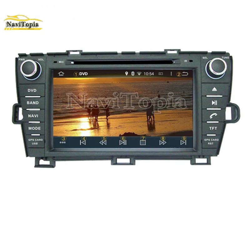 Excellent NAVITOPIA 4G RAM 64G ROM PX6 Six Core Android 9.0 Car DVD Player GPS Navigation for Toyota Prius right driving 2009 2010- 15