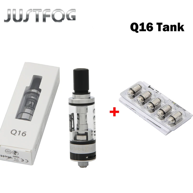 JUSTFOG Q16 клиромайзер 2 мл Vape танк атомайзер подходит Justfog Q16 комплект Электронная сигарета Атомайзер