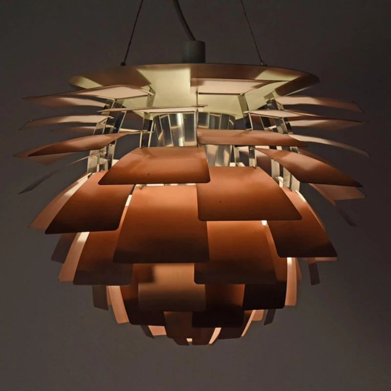 Дания дизайн дома подвесные светильники белая медь люстра в форме шишки подвесной светильник декор для кухни/обеденный стол