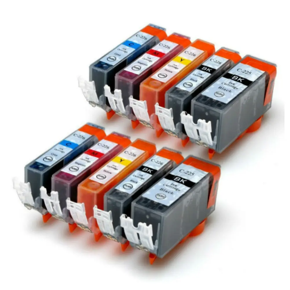 HTL 2 набора PGI-225 CLI-226 картридж совместимый для Canon MG5120 5220 6120 8120 5320 IP4820 4920 MX882 IX6520 |