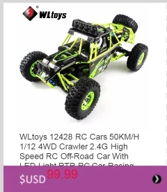 Wltoys 10428-B 1:10 RC Автомобиль 2,4G 2CH 4WD 30 км/ч Электрический матовый Off-дорожные светодиодные фонари RTR радиоуправляемая антигравитационная машина