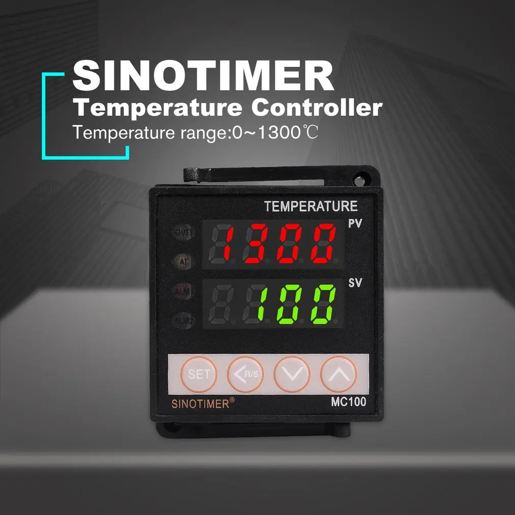 SINOTIMER Универсальный вход PID регулятор температуры датчик термостата K термопары