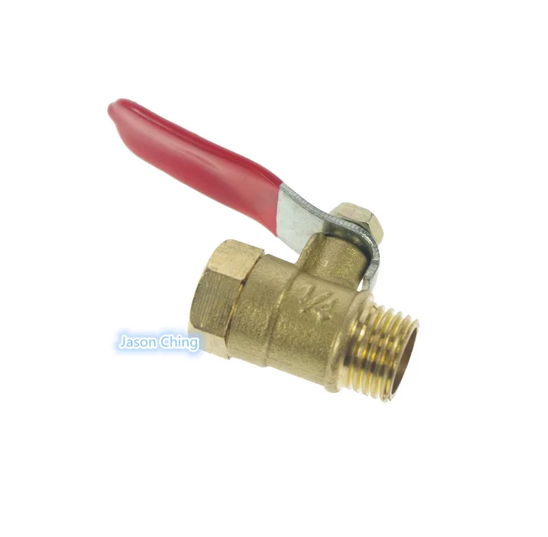 2 шт./лот 1/4 &quotBSP Female to Male полное соединение портов воздушный латунный трубный