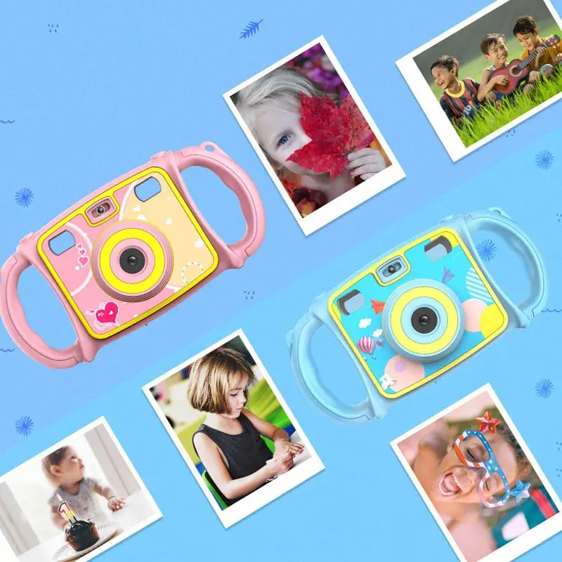 

New Hot Children HD Mini Digital Camera Dual Lens Shockproof Handles Gift Video Photography NV99