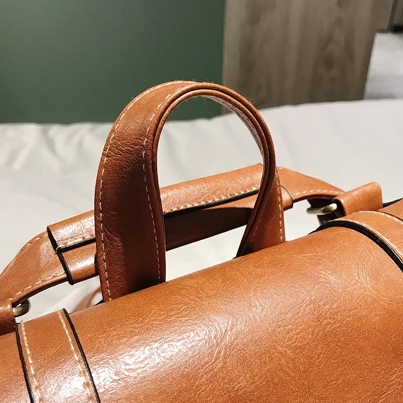 Feminina de Ombro de Couro para Escola para Meninas Mochila Adolescentes 29 Bolsas e Malas