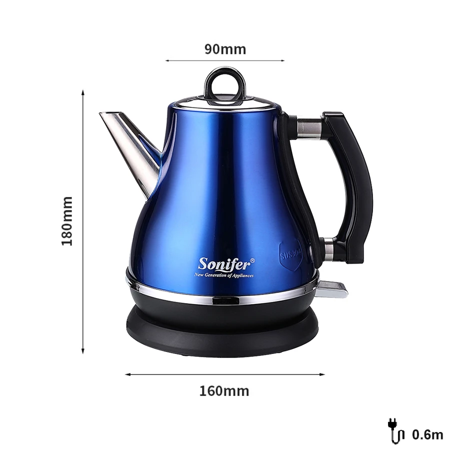 1.2L OriginalColorful 304 Электрический чайник из нержавеющей стали 1500 Вт бытовой 220 в