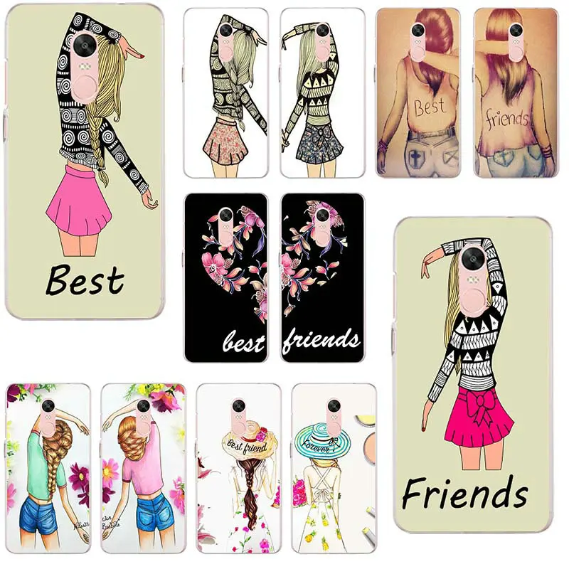 

Fashion Best Friends Emoji Phone Case Soft TPU Cover for Xiaomi Redmi Mi Note 4X 2 3 3S 4A 5 6 5S 5X 5A 6X Pro Plus Bags