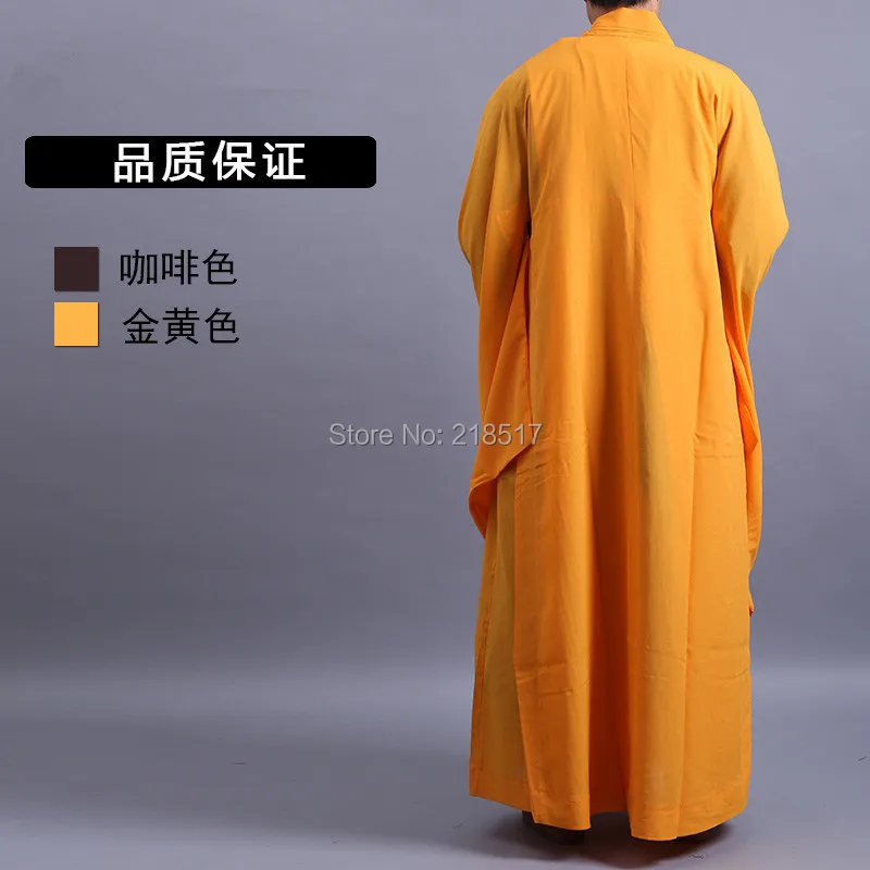 Унисекс Haiqing лежал одежда храм Шаолинь костюм буддийские халат платье Zen буддийский костюм для медитации монах одежда лежал костюм монаха