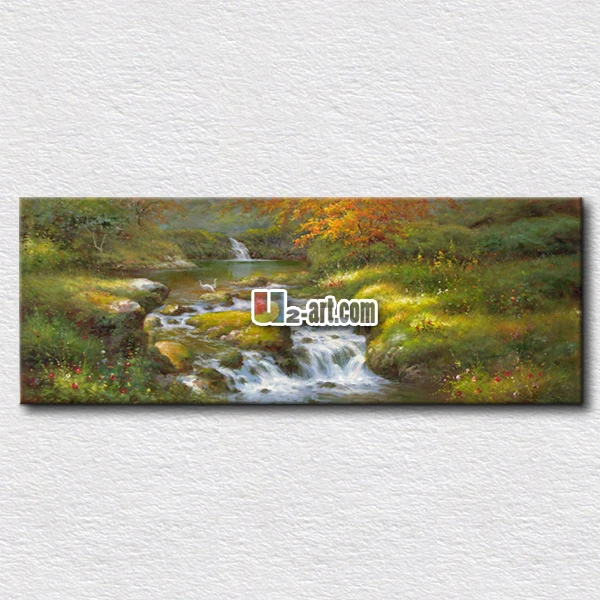 

Natural picture reflected on the paintings canvas landscape prints art of freedom feeling decorating bedroom wall40cmx100cm