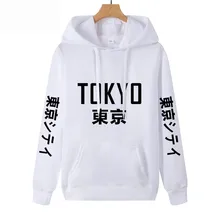 Новое поступление, Япония Харадзюку, мужские тонкие толстовки с капюшоном, с принтом в виде города Токко, пуловер, толстовка, весна и осень, хип-хоп Уличная одежда