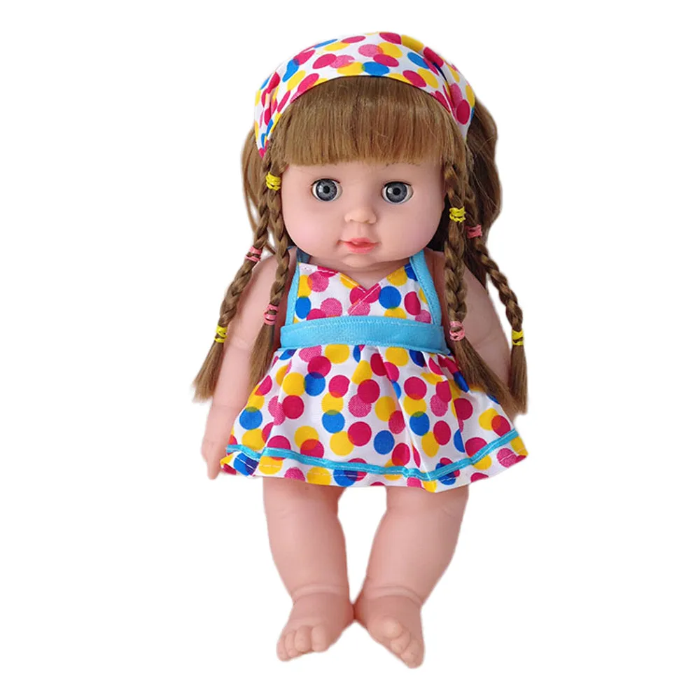 Reborn Baby Doll Cute Girl Dolls African American Play Dolls Lifelike 12 inch Baby Play Dolls Christmas Gifts Toys T5