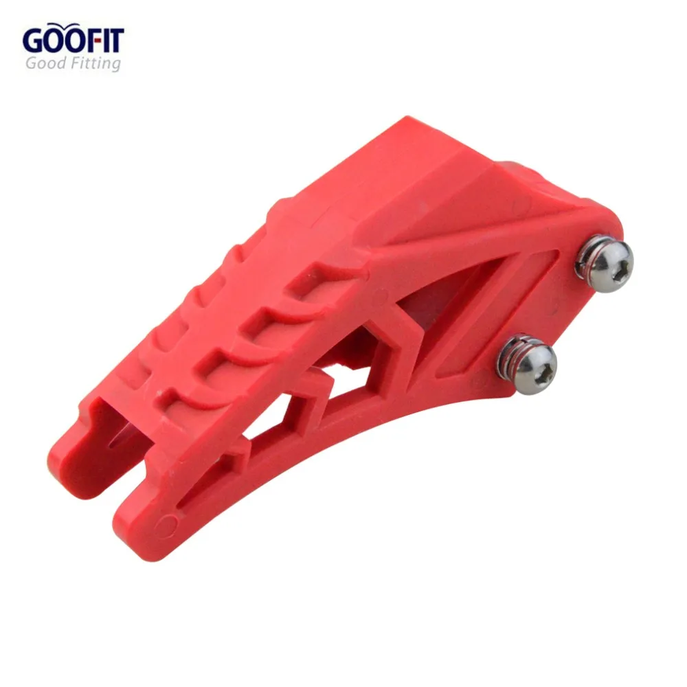 

GOOFIT 420 428 red Chain Guide Chain Guard Protector Fit CRF 250 R EXC CRF YZF KXF KTMX for BSE Bosuer Dirt Bike Pit Bike