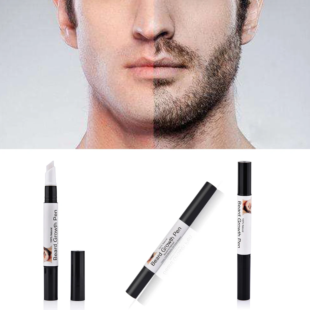Beard Growth Pen Professional Men Liquid Beard Enhancer Facial Whiskers