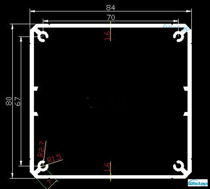 Матовый алюминиевый корпус трансформатора 84x80x93 выход 1 шт. ламповый усилитель Hi Fi