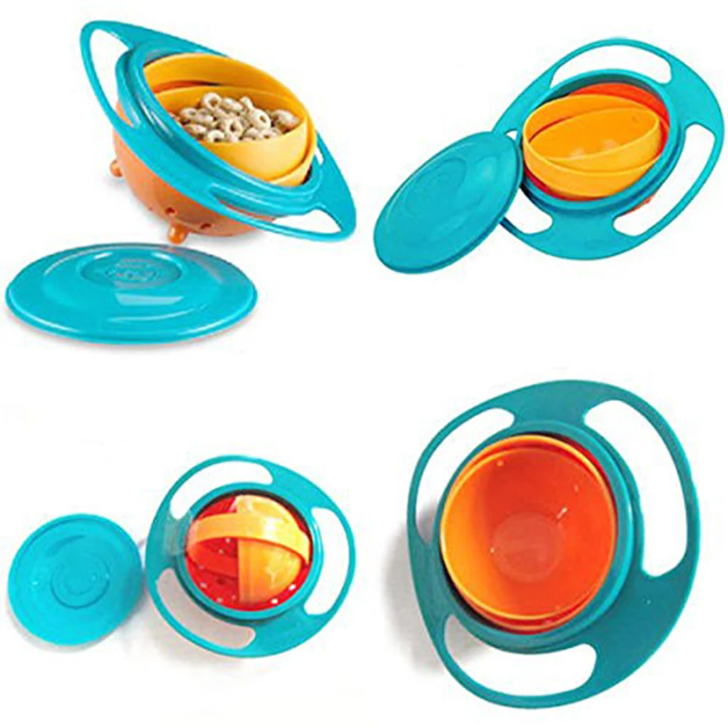 Non Spill Feeding Infant Gyro Bowl 360 deg Rotating Baby Kids Avoid Food Spilling Baby Eat Toy Tool Flying Saucer Kids Dinner Non Spill Feeding Infant Gyro Bowl 360 deg Rotating Baby Kids Avoid Food Spilling Baby Eat Toy Tool Flying Saucer Kids Dinner