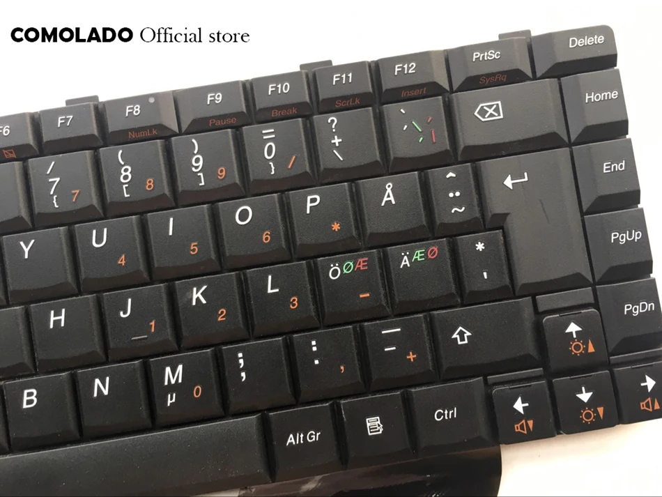 ND Nordic  keyboard For LENOVO IdeaPad U350 black laptop  keyboard ND Layout (2)