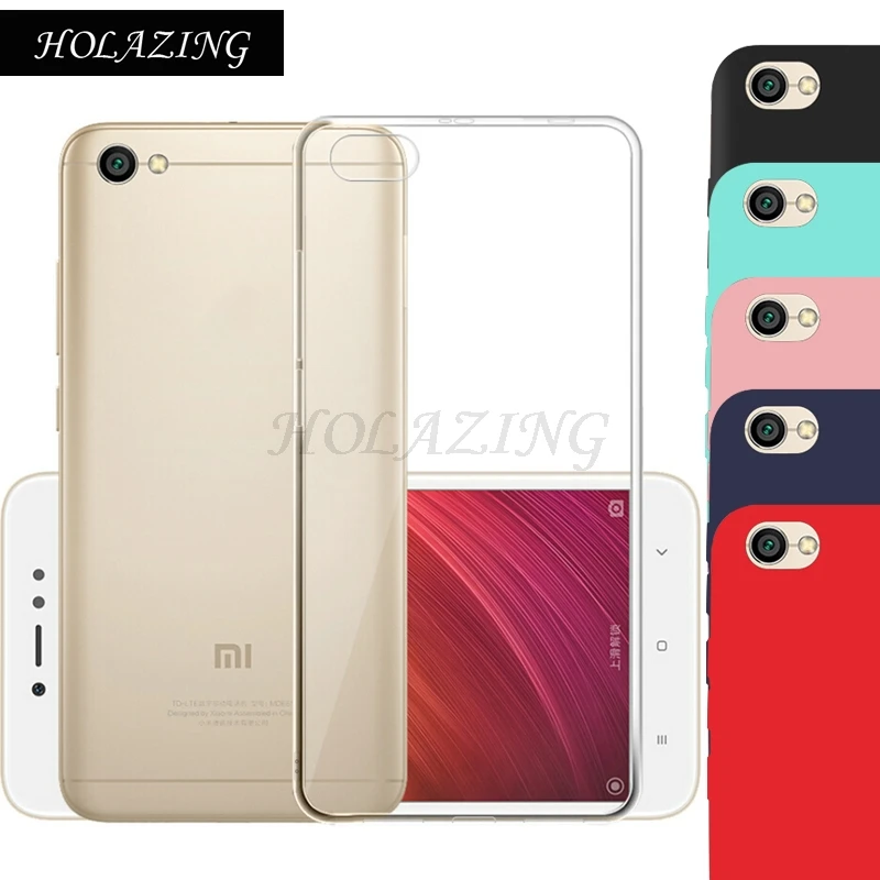 

HOLAZING Clear Transparent TPU Soft Silicone Case For Xiaomi Redmi Note 5A Standard Version Slim Protective Skin Cover
