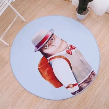 

Nodic Home Decor Carpet Rug Children Kids Room Soft Play Area Rug Boys Room Round Carpet Living Room Bedroom Chair Cartoon Mat