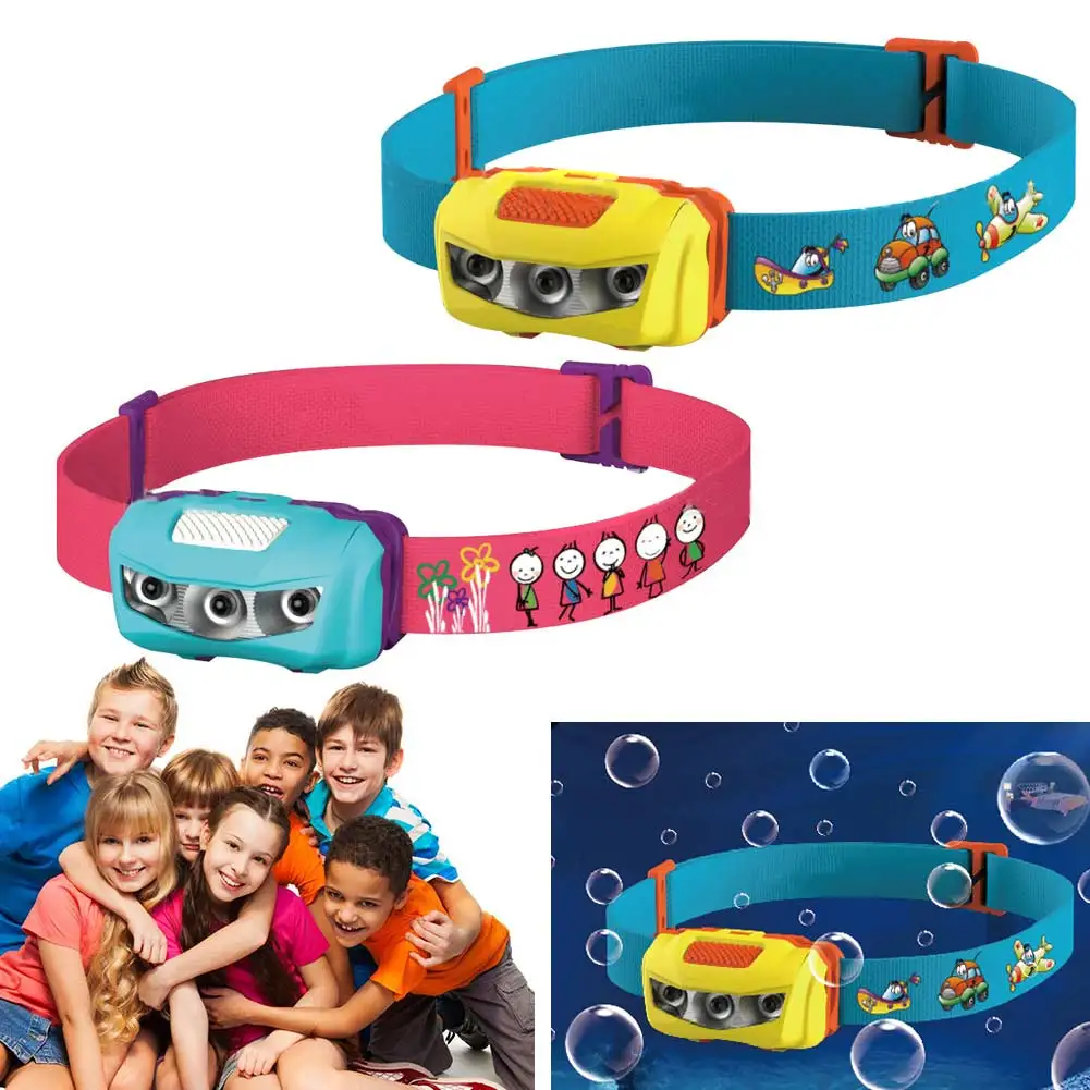 

Child LED Headlamp Battery Powered Flashlight Kid Headlight for Camping Hiking Walking Night Running XR-Hot