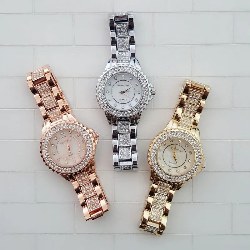 

2016 Luxury Brand SFNY Charming Ladies Gold Quartz Watch,High Quality Life Waterproof Business Casual Women Wrist Watch
