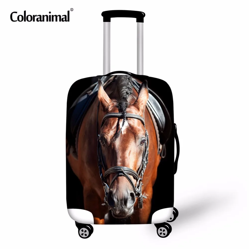 Crazy Horse 3D Animal Trolley Luggage Protective Cover 3D Animal Owl