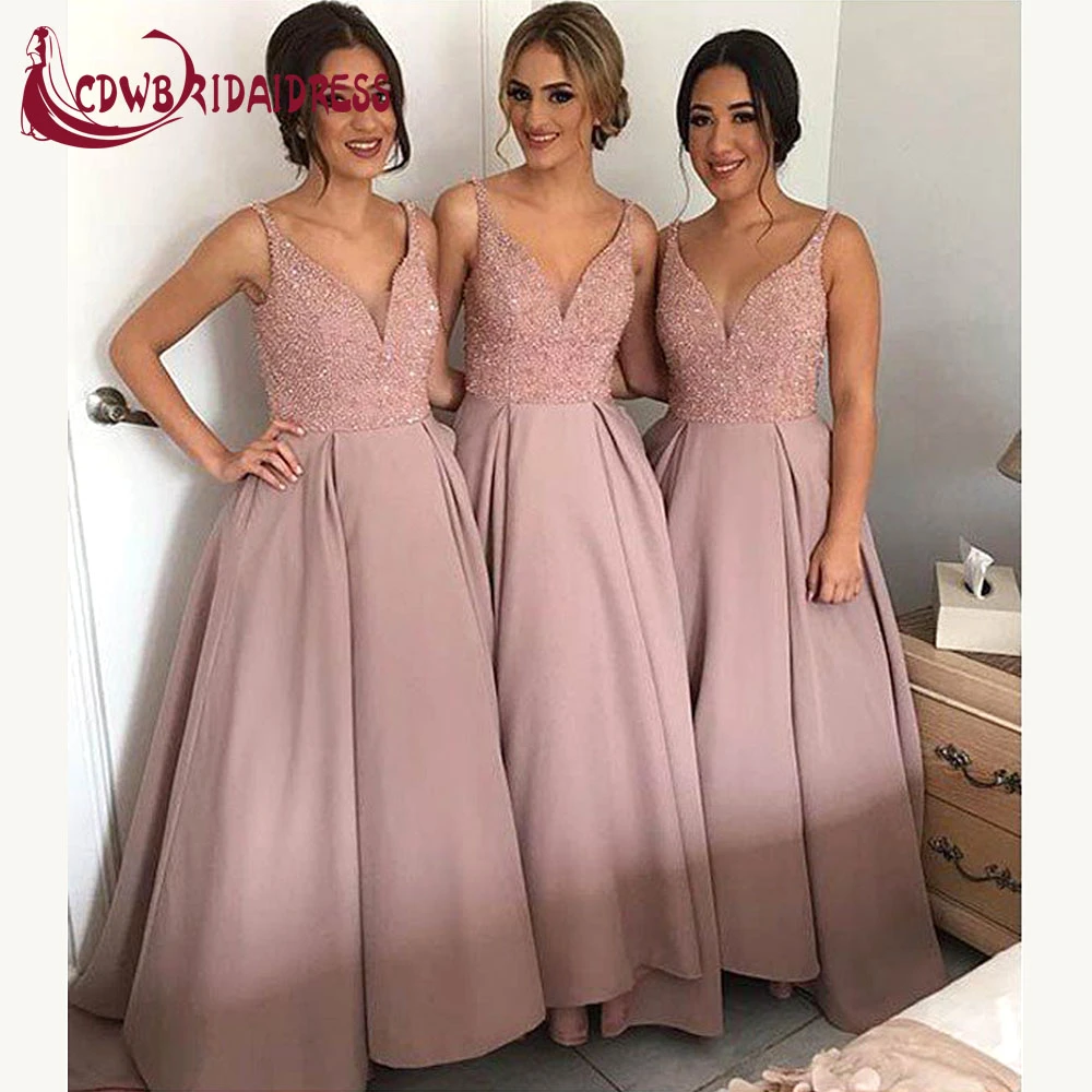 blush pink sparkly dress