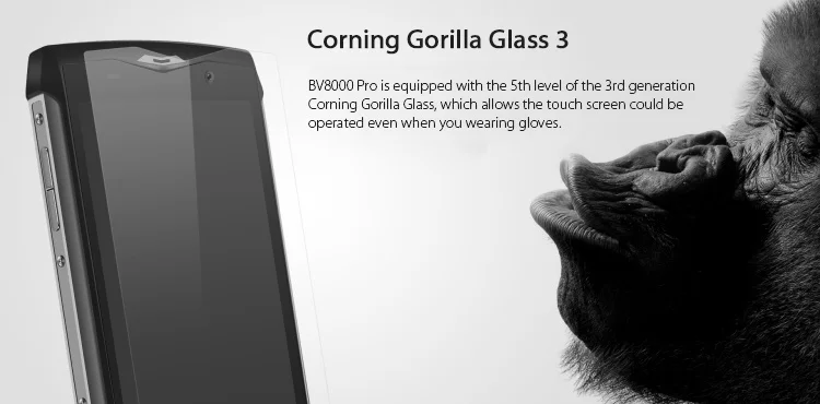 Stock in Europe BLACKVIEW BV8000 PRO 6GB RAM 64GB ROM MTK6757 2.3GHz Octa Core 5.0 Inch Corning Gorilla Glass 3 Sharp FHD Screen Android 7.0 IP68 Waterproof Rugged 4G LTE Smartphone