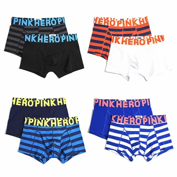 

Striped Men Underwear Male Boxers Cotton Shorts Sexy Cuecas Boxers Male Innerwear Summer Winter Lingerie Valentine Present