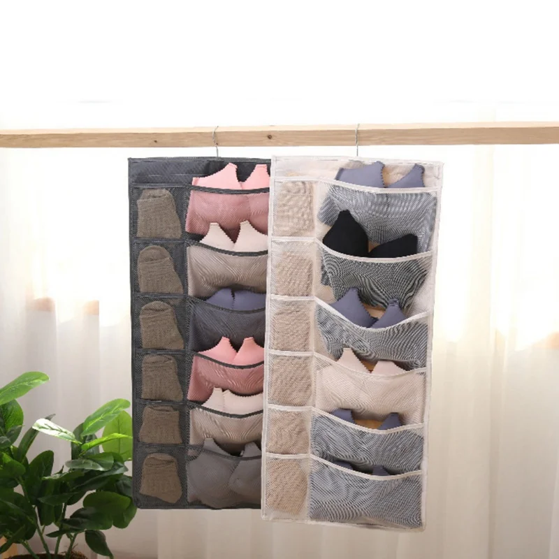 الباب جدار خزانة ملابس مُعلقة المنظم متعددة الوظائف الملابس الداخلية فرز حقيبة التخزين حقيبة للماء المنزل خزانة تخزين شنقا أكياس