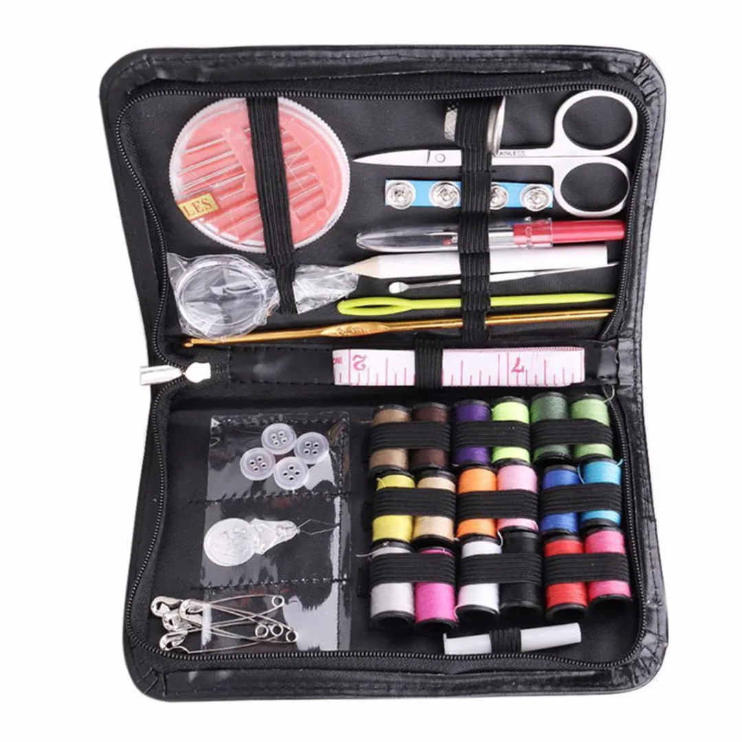 Mini Beginner Sewing Kit Case Set Supplies Adults Kids Home Travel Campers New