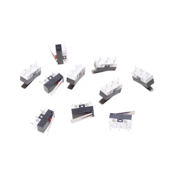 

KW10 AC 125V 1A Micro Switch Momentary 13mm Level length mini Tripod Rectangular Tact Micro Switch Long Hinge Lever 10pcs