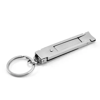 

5 IN 1 Stainless Steel Ultra-thin Foldable Hand Toe Nail Clippers Cutter Trimmer Manicure Scissors With Free Nail File With Ring