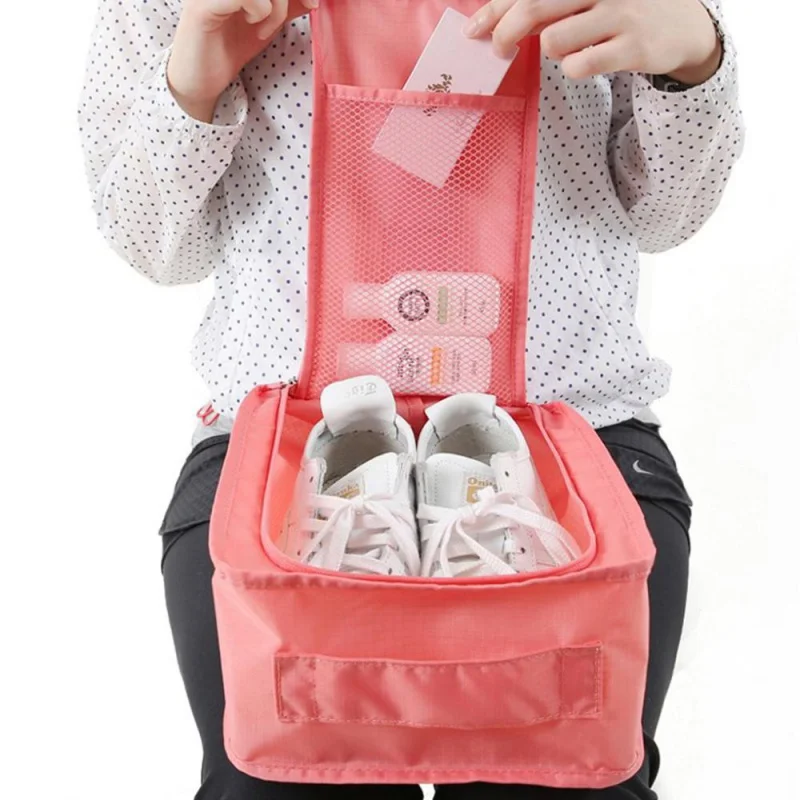 

Travel Storage Bag Nylon 6 Colors Portable Organizer Bags Shoe Sorting Pouch Hot Sale Shoes Pouch Portable