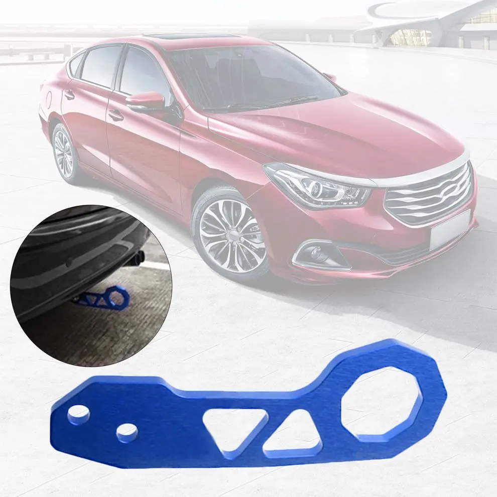 

Car Modification Trailer Hook Durable Aluminum Alloy Bumper Towing Hook Universal Car Trailer Ring Vehicle Towing Bar