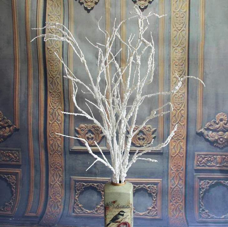 Buy 120cm artificial dried branches green white big