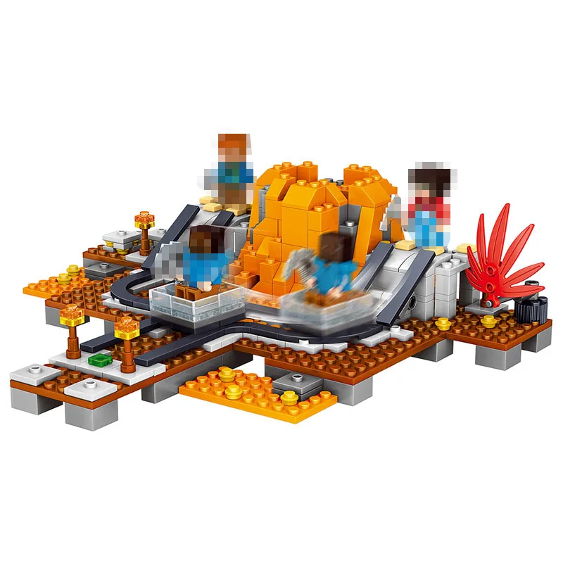 

My World Series Ketela Volcano Mine Building Blocks Toddlers Clever Construction Toy Compatible LegoINGLYS Minecrafter 357 Pcs