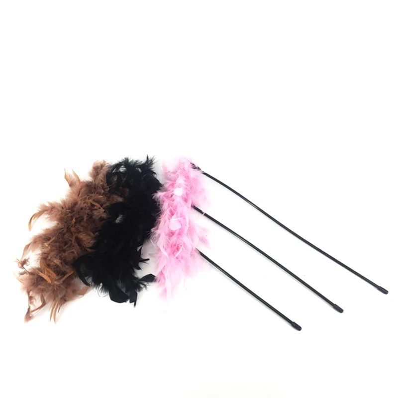 

Pet Cat Interactive Stick Toy Feather Bell With Bell Funny Cat Supplies