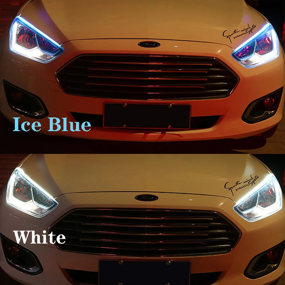 YSY 2 шт ультратонкие автомобили DRL светодиодный дневные ходовые огни белый