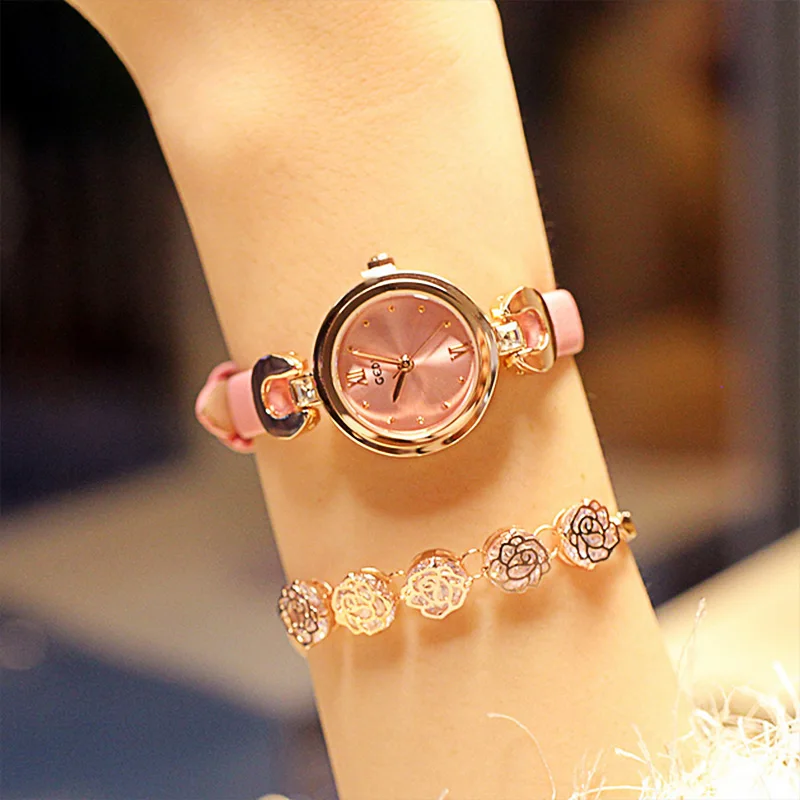 Kopen Vrouwen Horloge Luxe Casual Jurken Horloges Vrouwen Creatieve Lederen Band Quartz Armband Horloge Dames Jurk Horloges